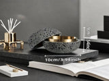 Nordic industrial style concrete ashtray, handcrafted with natural texture, detachable stainless V1232-SNYHG003