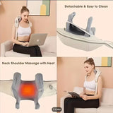 Neck & Shoulder Massager,Cordless Neck Massager with Heat,6D Deep Kneading Shiatsu Massager for V1107-110-52832