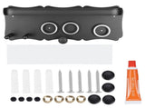 Hair Blower Stand Organizer WallMounted Hair Dryer Holder Bathroom Storage Rack Black V1294-YM0901-3112200144611