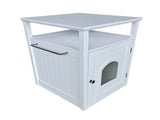 Jasper 2 Cat Litter Cabinet, White V568-GMW-650-W