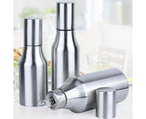 500ML 750ML 1000ML Stainless Steel Oil Vinegar Bottle Container Sauce Dispenser-Silver 750ML V1263-JX-291