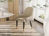 2X Dining Chair Anti-scratch Leather Padded Seat Kitchen Chair V767-JJ-XD1177-BH2-V1