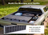 Plastic Collapsible Storage Bins with Lids, 65L 3 Packs, Stackable Folding Storage Crates with V952-KZDSLCWXHHS671U7U001V0