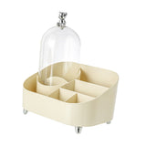 Vanity Makeup Organizer Large Capacity Multi Compartments Countertop Cosmetic Organizer with Cover V1294-YM0901-3117240227011