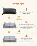 Modular Play Couch, Sectional Toddler Sofa with Armrests, 28D Sponge & Short Pile, Convertible V952-ZHETSF14JTHSOMUNU001V0