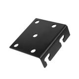 4 Piece Frame Set Post Double Hook Slot Bracket 3.5inch X 3inch Metal Rail Hook Plate Black V1369-AZ3-W-08195