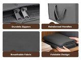 Artiss Blanket Storage Bags Box X8 Clothes Quilt Container 84L Organiser Grey BLS-DIY-LIN01-GYX8