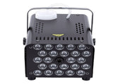 Fog Machine 24 Colorful LED Lights Effect 500W 2000CFM Smoke with Wireless Receiver Remote Control V1294-YM0901-3119260006712