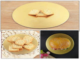 Round Yellow Cardboard Cake Boards for Baking, Mousse, Dessert Display, Presentation, and Support V1192-AZ-W-27837