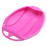 Round Snow Sled Disc for Kids and Adults, Thick Portable Skiing Pad with Anti-Skid Sunk Seat, V1189-LWWAL-20260401-07279
