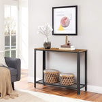 Console Table Metal Frame Rustic Brown V178-11451