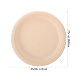 50-Pack Paper Plates with Elegant Round Design for Home, Parties, Events and Everyday Use V1369-AZ3-W-19414