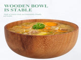 Large Wooden Salad Bowl Set, Wood Serving Bowls for Family Dining, Kitchen, and Table Use V1192-AZ-W-22407