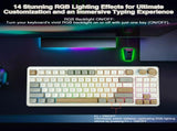 SOLAKAKA SK90 75% Compact Wireless Keyboard with Independent Number Padcream V1300-SK90-CREAM