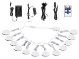 Linkable Under Cabinet LED Lighting 12V Dimmable Puck Lights with Wireless RF Remote Control, V1171-CC-BQNBND012