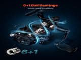 Rod and Fishing Reel Combo, IM6 Fiberglass & Carbon Fiber Spinning Rod and Reel Combo, Bass Fishing V952-GLZHFCLQX65YD6OUO001V0