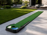 Centra Golf Putting Mat Training Aid Auto Ball Return 270cm Indoor,Green GO1007-AU