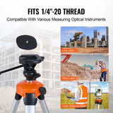 VEVOR Laser Level Tripod ¼ x 20 Thread 27.36-68.11 inch Height Adjustment V952-QZSJJBZSSTS0DI7ADV0