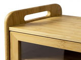 Toque Bread Bin 2 Tier Bamboo Bread Box Kitchen Counter Storage Container 20L KT1069-NT-AU