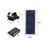 50W Solar Water Pump DC12V 800L/H Low Noise Solar Water Fountain Pump Garden Family Water Fountain V1369-AZ3-W-12757