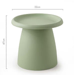 Artiss Coffee Table Round 52CM Plastic Green AI-PP-CT-S-GR