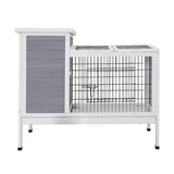 i.Pet Rabbit Hutch Chicken Coop 97cm x 49cm x 86cm Chicken Coop Large Run Wooden Outdoor Cage House PET-GT-RH915L-GW