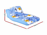 Bestway Inflatable Pool Float Sun Lounger with Cup Holder 163x94cm Blue BW-FLOAT-43402