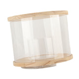 Action Figure Display Case Rotating Base Dustproof Waterproof Acrylic Action Figure Cabinet for V1294-YM0703-3117230121711