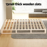 Artiss Bed Frame King Size Wooden Base Mattress Platform Timber Pine KALAM WBED-KALAM-K-WD-AB