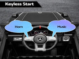 Kids Electric Ride On Car G63 Toy Cars Remote Control Black RCAR-AMG63-LS-BK