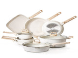 19 Piece Pots and Pans Set Nonstick, Granite Cookware Set, Induction Cookwares, Kitchen RV Cooking V952-LGTZLGTFLTCYHI1RRV0