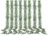 Artificial Eucalyptus Garland, Green, 8 Pack, Faux Hanging Plants, 6 Feet Each V1369-AZ3-W-11734