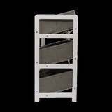 Kids Toy Box Storage Unit Drawers Childrens Bedroom Shelf Baby Nursery Furniture Grey V63-849661