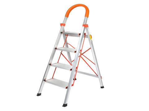 Traderight 4 Step Ladder Folding Aluminium HW0147-4_NZ