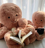 Brown Octopus Plush Toy - Soft Short Plush Stuffed Animal Perfect Birthday/Christmas/Party Gift for V1107-CS-ZYGZ