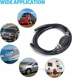 Fuel Line Hose for Outboard, Nylon Braid 5/16 Inch Fuel Line Hose with Hand Pump Bulb, 6 FT Long V1188-WSZ-A-1116