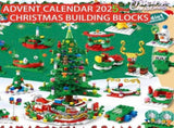 Advent Calendar Christmas Tree Building Toy Set with Warm light,24 Days Countdown Calendar V1192-AZ-W-3875