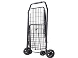 Shopping Cart, Folding Grocery Utility Cart with Swivel Wheels, 40.8 kg Large Load Capacity, Heavy V952-XYC2ZDSTCSJS7HKN9001V0