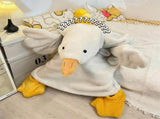 Cartoon Goose Hoodie Blanket Oversized Fleece Onesie for Sleep Lounging and Party - With Shoes& S V1263-JX-8068-1