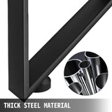 Black Metal Table Legs Set of 2 Steel Table Legs 800x720 MM Dining Table Legs Office Table Legs V952-ZTHS800X720MM0001V0