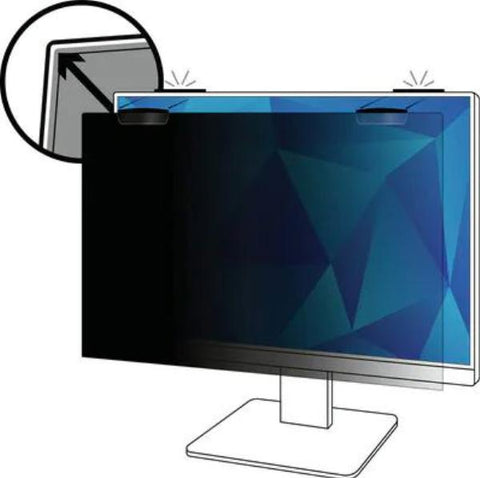 3M Privacy Filter, 24", 1610, Full Screen Monitor, Anti-glare, Blue Light Reduction, 13PF240W1EM