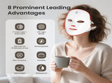 7-Color Facial Light Mask for Home Skincare Rechargeable LED Beauty Device with 270 LEDs, V1107-CS-MRMZBMGJ