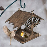 Vogelhuisje, wooden birdhouse, feeding stations, creative bird feeders, hanging bird food dispenser, V1259-DP01-A-1669