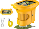 Yellow Kids Handheld Digital Microscope - 2.4-inch HD Portable Magnifier with 1000x Magnification, V888-ELOSUNG42376