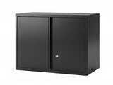 Giantz Steel Tool Cabinet Wall Mount Adjustable Shelf Garage Storage Lockable Black TC-STA-2D-BK