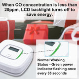 Battery Operated Carbon Monoxide Detector, En 52091 Certified, Carbon Monoxide Detector With V1188-MS-227-2417
