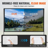 VEVOR Projector Screen with Stand, 120 inch 16:9 4K 1080 HD Outdoor Movie Screen with Stand, V952-TYPM20ZJSLJ13VYSQV0