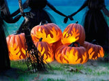 Halloween Pumpkin Lantern Battery Operated Jack O Lantern Flame Lighted Pumpkin Party Favor for V1294-YM0717-10353335