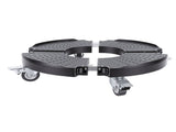Rolling Plant Stand with Lockable Wheels 15.75 to 22.83in Adjustable 440lbs Round Plant Dolly for V1294-YM0901-3111250237211