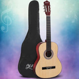 Alpha 39 Inch Classical Guitar Wooden Body Nylon String Beginner Gift Natural GUITAR-D-39-NAT